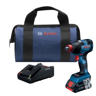 Bosch 18V EC Brushless Connected-Ready Freak 1/4 Inch and 1/2 Inch Two-In-One Bit/Socket Impact Driver Kit