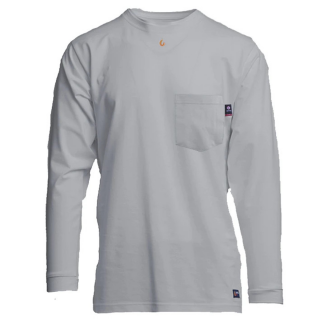 Lapco FR 6 oz Pocket Summer Weight T-shirt - Gray