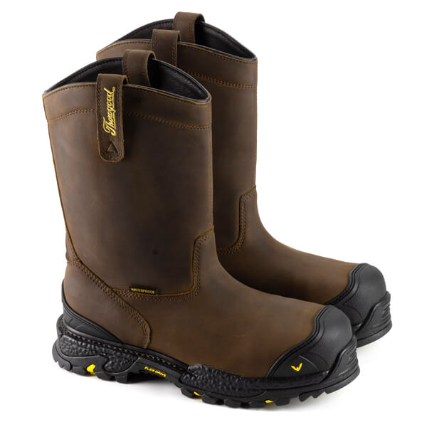 Thorogood Infinity FD Series 11 Inch Studhorse Waterproof Safety Toe Pull-On Wellington Boots from GME Supply