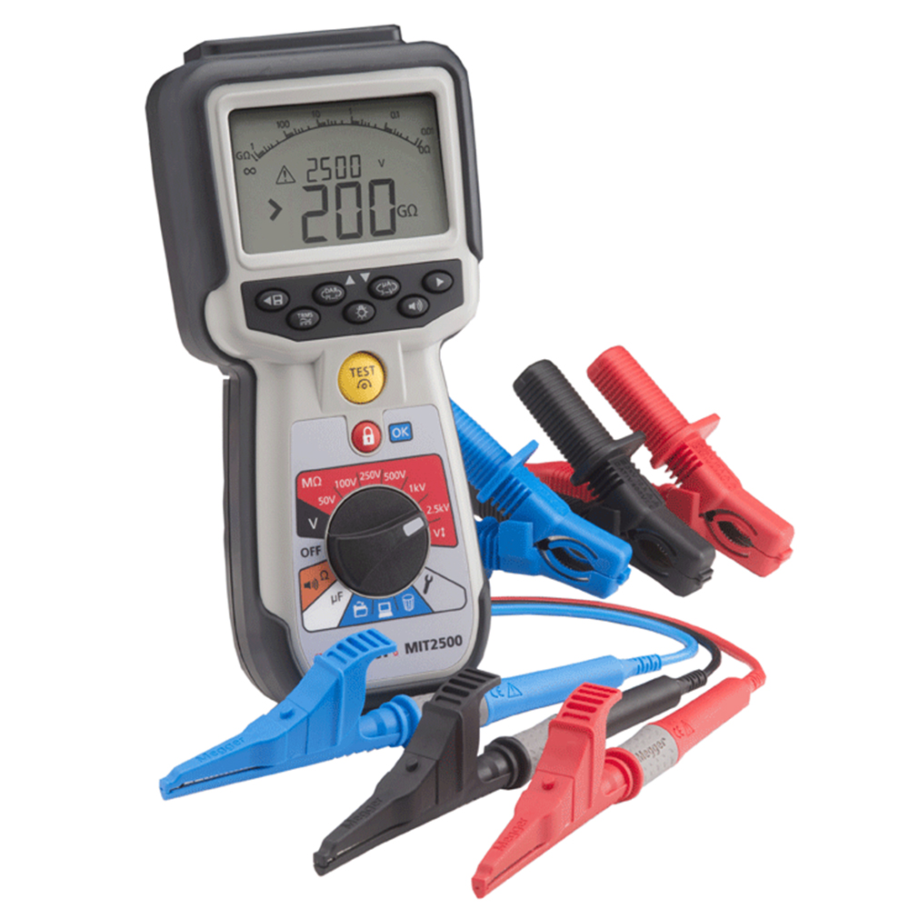 Megger MIT2500 High Voltage Hand-Held Insulation & Continuity Tester from GME Supply