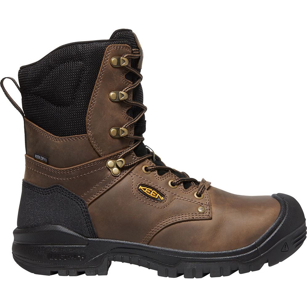 Keen Men's Independence 8 Inch Insulated Waterproof Boot (Carbon Fiber Toe)