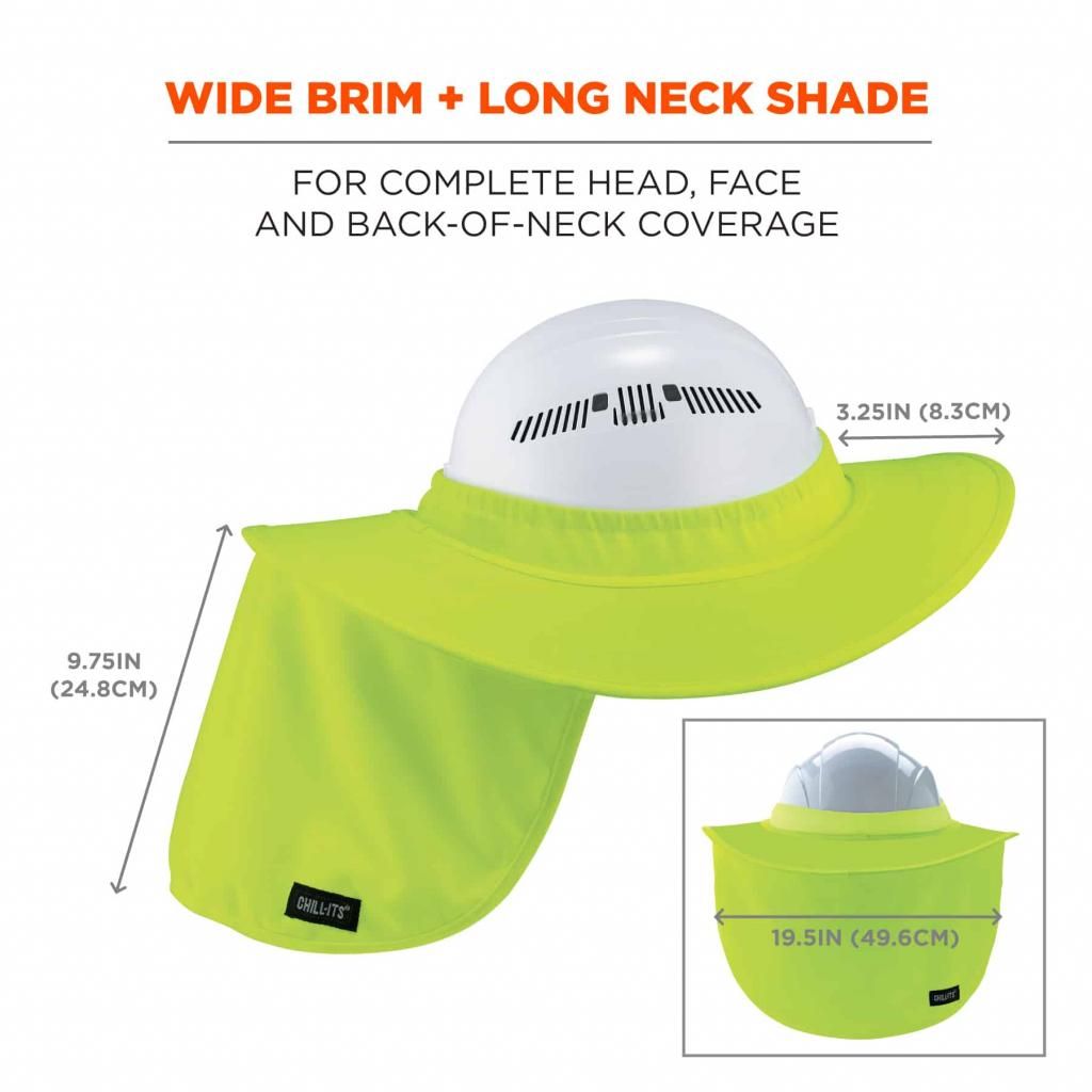 Ergodyne ChillIts 6660 Hard Hat Brim with Neck Shade