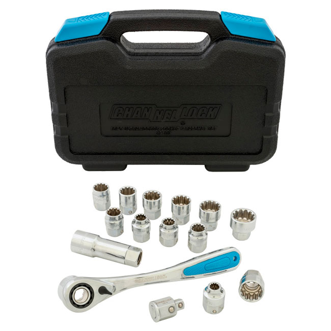 Channellock 16 Piece PassThru UniFit Socket Set