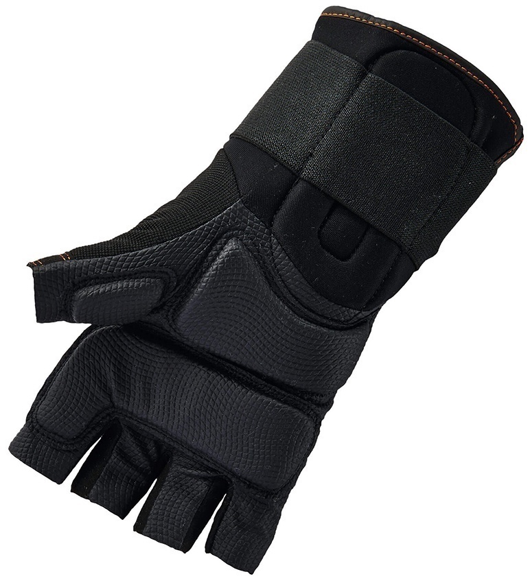 Ergodyne 910 ProFlex HalfFinger Impact Gloves with Wrist Support