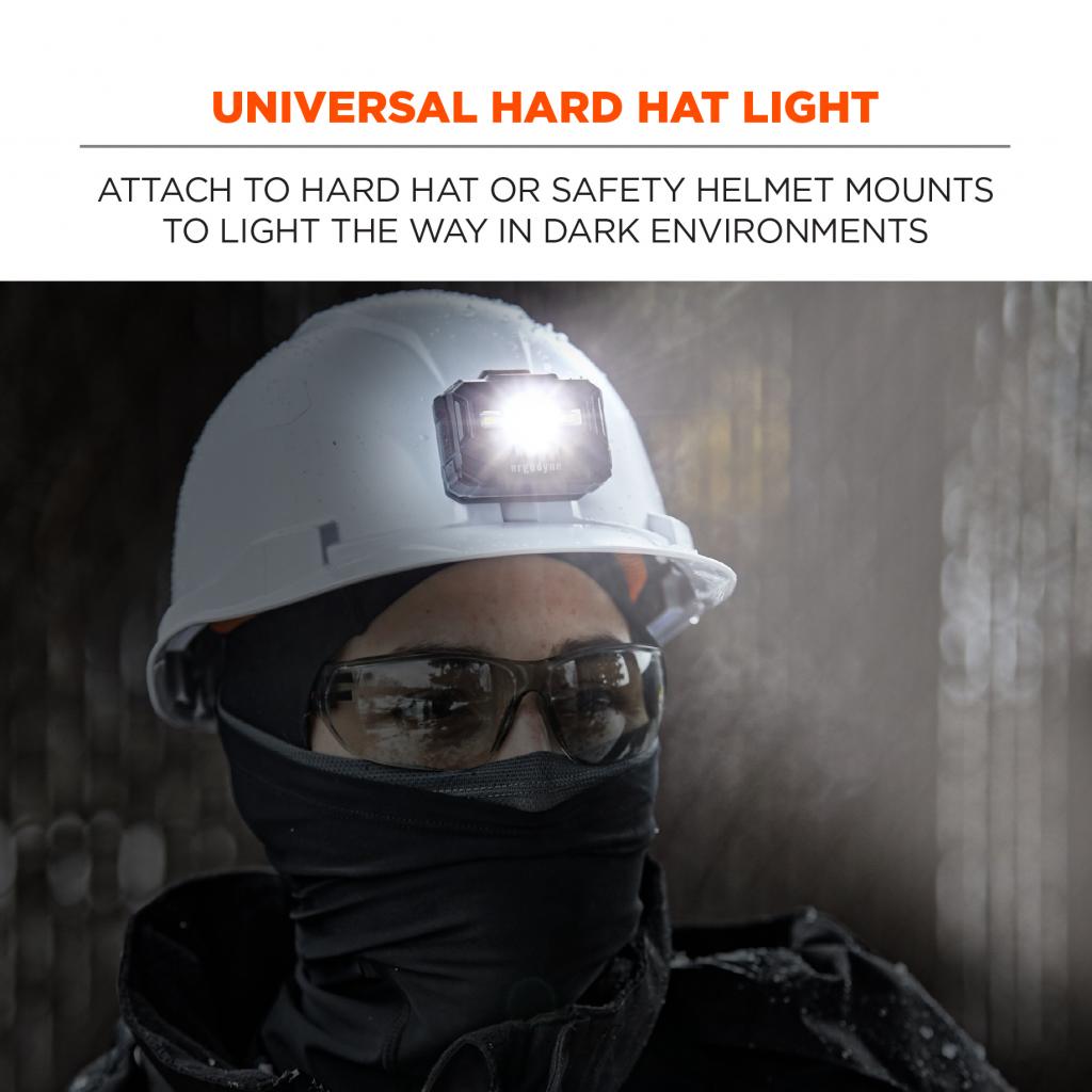 Ergodyne Skullerz 8987 Universal Rechargeable Hard Hat Light