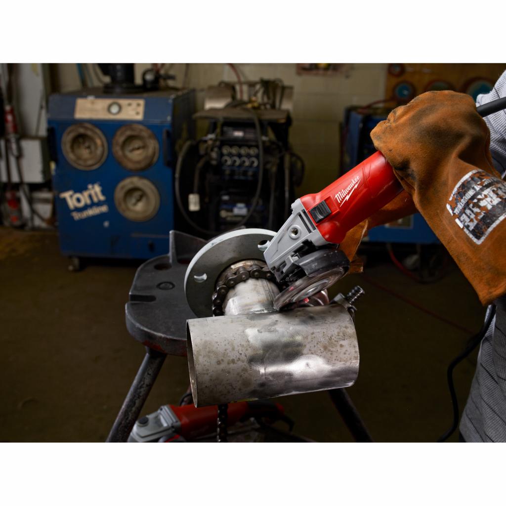 12-Amp 4-1/2" Angle Grinder - 1400W High Power With Grinding & Polishing Kit