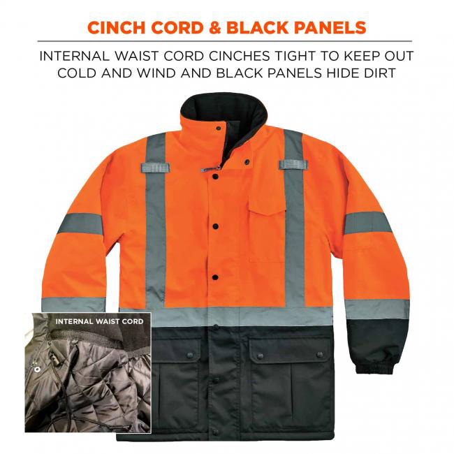 Ergodyne GloWear 8253HDZ Type R Class 2 Hi-Vis Orange Heavy-Duty Mesh