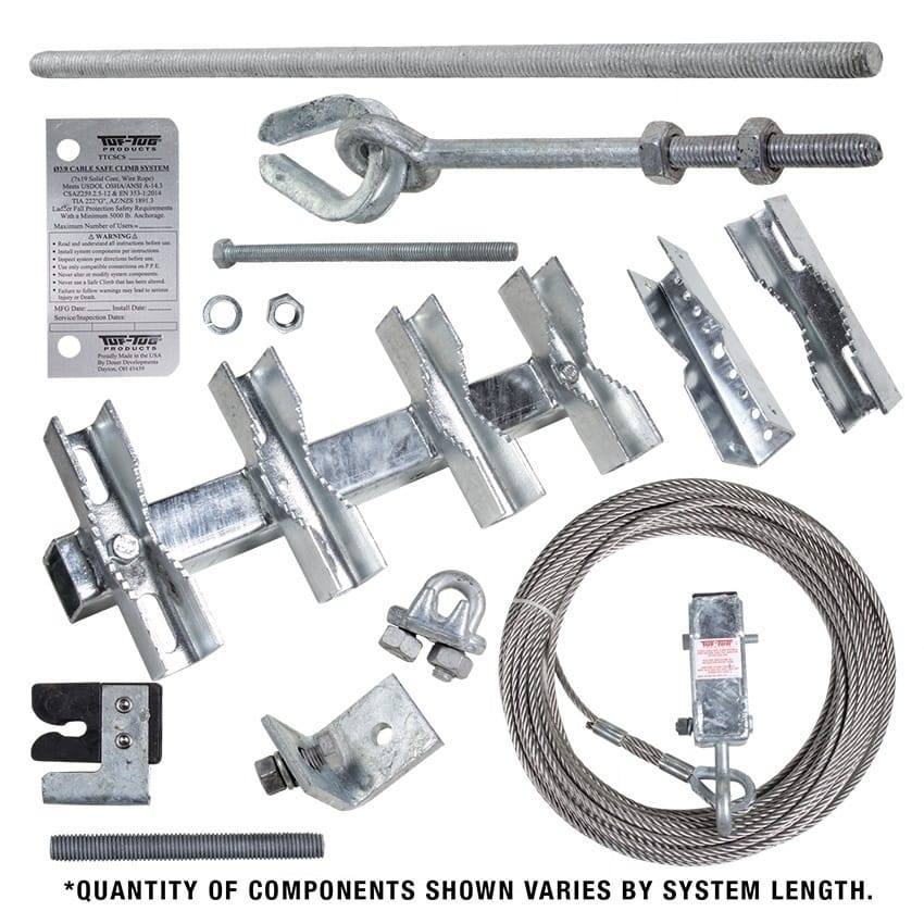 TufTug Round Climbing Leg Cable Safe Climb System