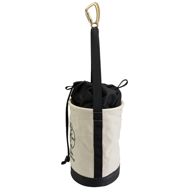 Klein Tools 17 Inch Canvas Bucket with Drawstring Closure