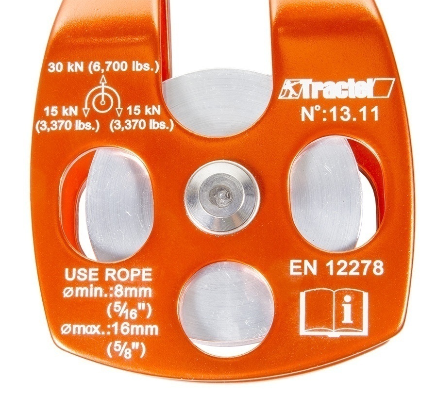 Tractel K3040102 M 5/8" Synthetic Rope Pulley