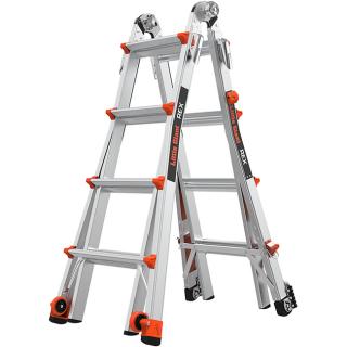 Little Giant Ladders REX Aluminum Extendable Ladder with Ratchet Levelers