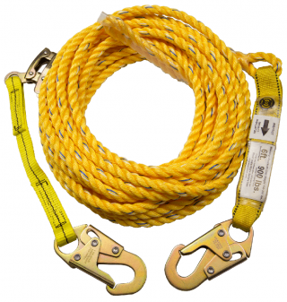 Guardian Poly Steel Rope Vertical Lifeline with Shock Pack