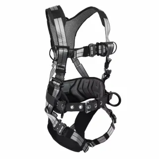 Safewaze PRO+ Slate Construction Harness: Alu 3D, Alu QC Chest, Alu FD, Alu QC Legs