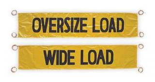 Wide Load / Oversize Load Banner, Yellow 03-11-000