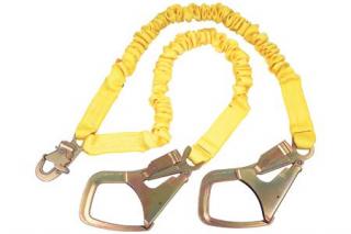 3M DBI Sala ShockWave2 Shock Absorbing Twin Leg Lanyard with Saflok Max Hooks