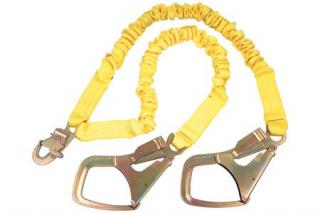 3M DBI Sala ShockWave2 Shock Absorbing Twin Leg Lanyard with Saflok Max Hooks