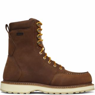 Danner Cedar River 8 Inch Brown Work Boots with Aluminum Toe