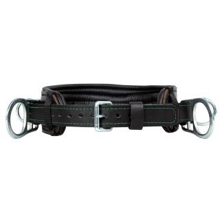 Buckingham Adjustable In-Line 4 D-Ring Leather Body Belt