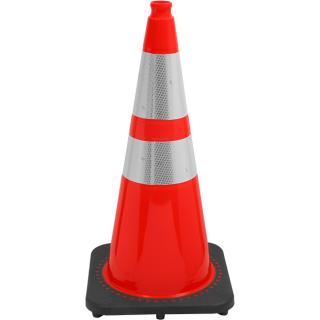 JBC Traffic Cone 28 Inch - Orange - With Reflectors