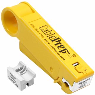 Cable Prep 6 & 59 Tri-Shield Cable Stripper With Extra Blade Cartridge
