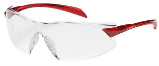 Bouton Radar Safety Glasses with Clear Lens and Red Temple