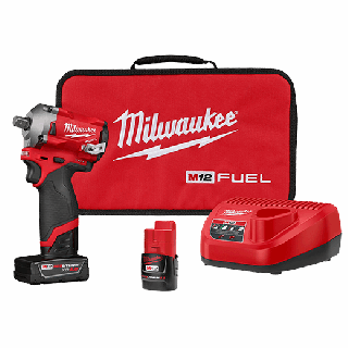 Milwaukee M12 FUEL 1/2” Stubby Impact Wrench w/ Pin Detent Kit