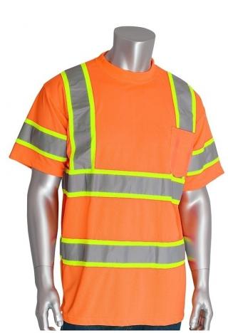 PIP ANSI Type R Class 3 Lime Two Tone T-Shirt