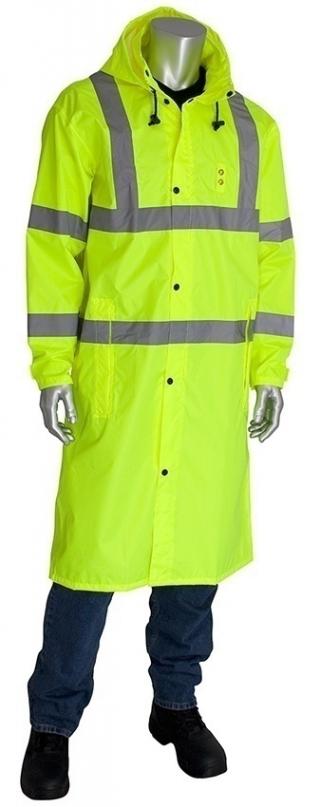 PIP Viz ANSI Type R Class 3 Raincoat (48 Inch)