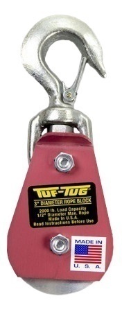 Tuf-Tug Aluminum Block with Safety Hook