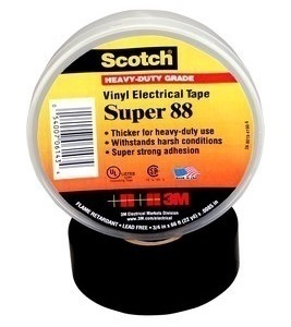 3M Scotch Professional Grade Super 88 Vinyl Electrical Tape - 36 Yards