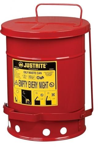 Justrite Oily Waste Can-6 Gallon
