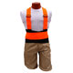 Elk River 4004 Orange Back-EZE Belt with Suspenders 