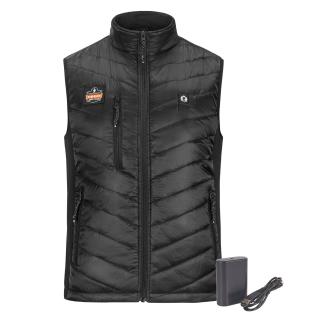 Ergodyne N-Ferno 6495 Rechargeable Heated Vest w/ Battery Power Bank - 7.2v/5000mAh