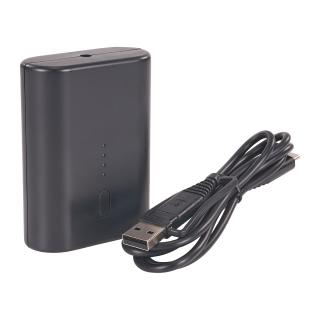 Ergodyne N-Ferno 6495B Portable Battery Power Bank w/ USB-C Cord - 7.2v/5000mAh