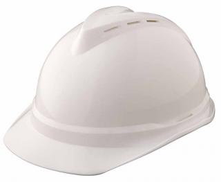 MSA V-Gard 500 White Vented Hard Hat