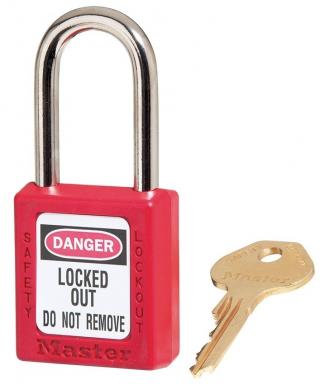 Master Lock 410 1-1/2 Inch (38mm) Zenex Thermoplastic Safety Padlock with 1-1/2 Inch (38mm) Shackle