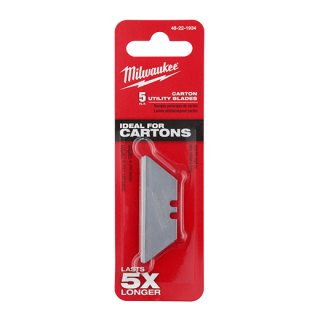 Milwaukee Carton Utility Knife Blades (5 Pack)