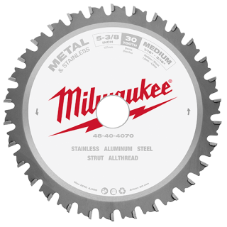 Milwaukee 5-3/8 inch 30 tooth Circular Saw Metal Cutting Blade