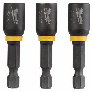 Milwaukee SHOCKWAVE 5/16 Inch x 1-7/8 Inch Magnetic Nut Driver (3 Pack)