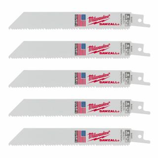 Milwaukee 8/12 TPI Multi-Material SAWZALL Blade (5 Pack)