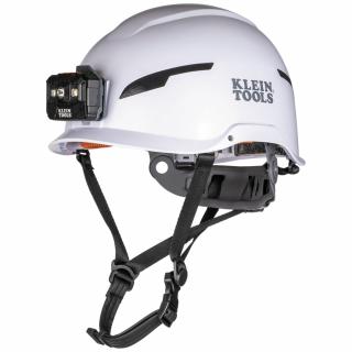Klein Tools Type-2 Non-Vented Class E Safety Helmet with Rechargeable Headlamp
