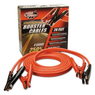 Road Power 20' 4 Gauge 500 Amp Black Auto Booster Cables