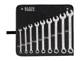 Klein Tools Combination Wrench 9 Piece Set with Pouch