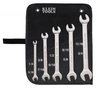 Klein Tools Open-End 5 Piece Wrench Set with Pouch