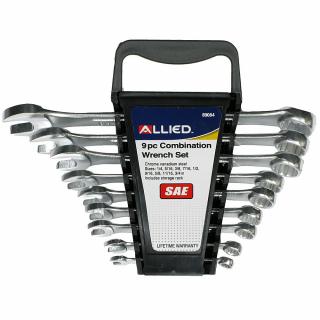 Allied International 9 Piece SAE Combination Wrench Set 
