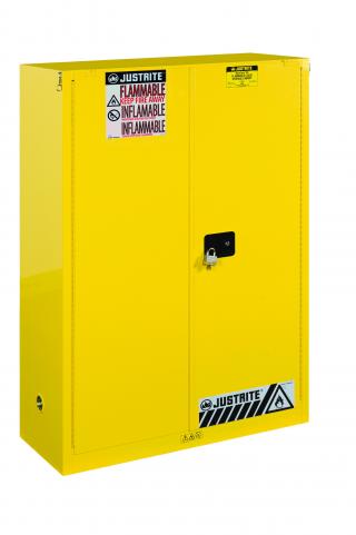 Justrite Sure-Grip EX Flammable Safety Cabinet with Self Closing Doors (45 Gallons)