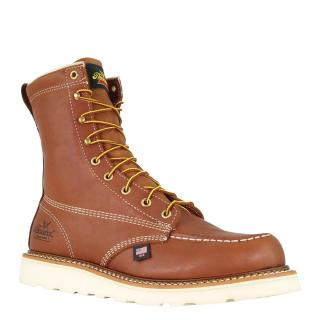 Thorogood American Heritage 8 Inch Tobacco MAXWear Wedge Moc Toe Boots