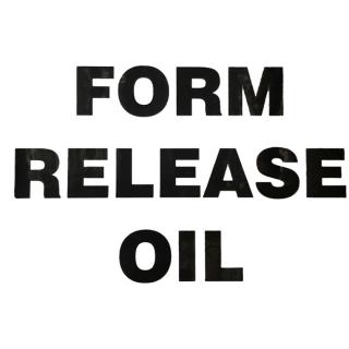 Accuform Form Release Oil Label