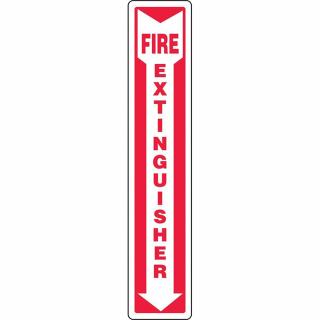 Accuform Adhesive Vinyl Fire Extinguisher Sign