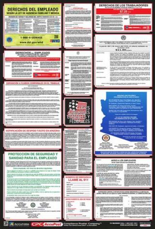 Accuform OSHA Safety Poster: Combination State, Federal & OSHA Labor Law Poster